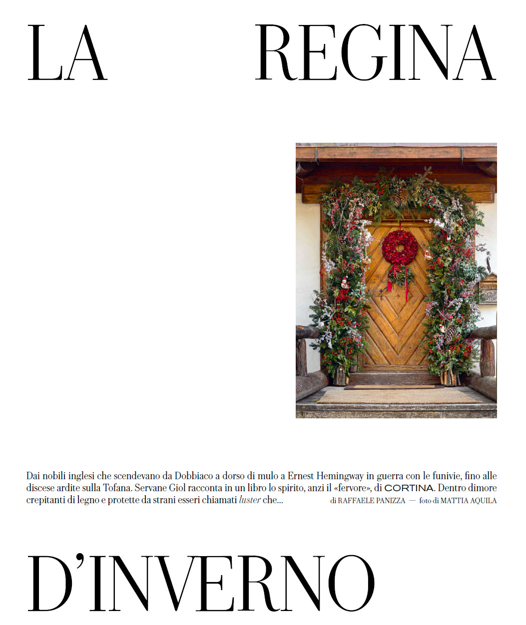 La Regina d'Inverno - Cortina